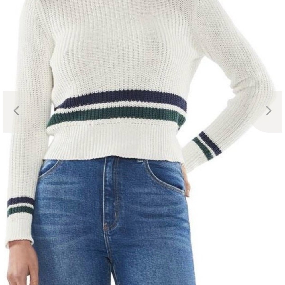 ROLLA'S Sailor Sweater with Navy and Forest Stripes